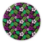 Armoire à fleurs tropicales - Boutons de tiroir (Devant)