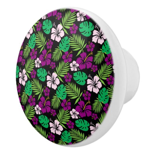 Armoire à fleurs tropicales - Boutons de tiroir (Droite)