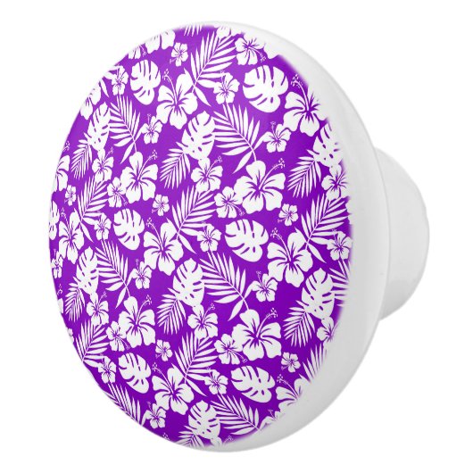 Armoire à fleurs tropicales - Boutons de tiroir (Droite)