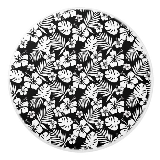 Armoire à fleurs tropicales - Boutons de tiroir (Devant)