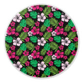 Armoire à fleurs tropicales - Boutons de tiroir (Devant)