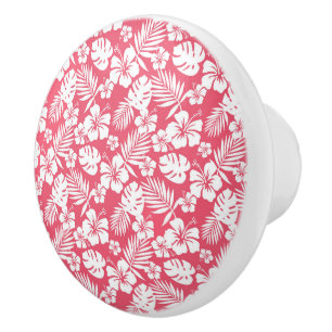 Armoire à fleurs tropicales - Boutons de tiroir