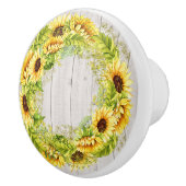 Armoire de tournesol rustique / Bouton de tiroir (Droite)