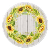 Armoire de tournesol rustique / Bouton de tiroir (Devant)