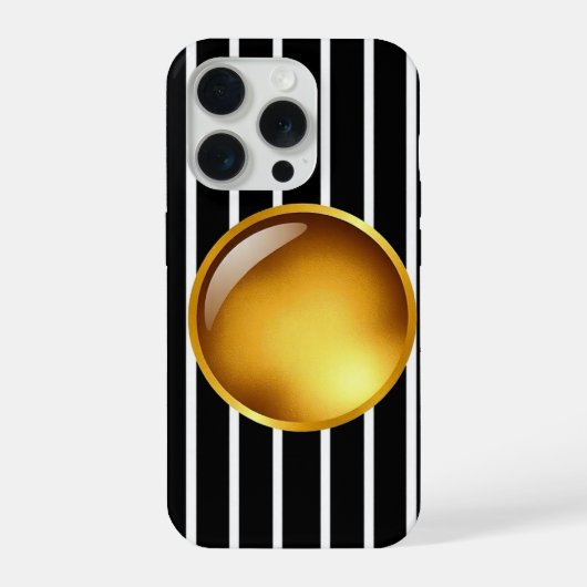 Armoire Golden Luxe - Gold iPhone 15 Pro Coque (Verso)