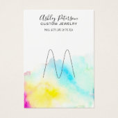 Armoire porte-bijoux chic en aquarelle (Devant)