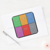 Armoires de fichiers autocollants personnalisés (Enveloppe)