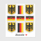 Armoiries allemandes et autocollant (Feuille)