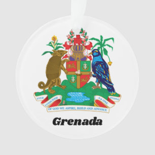 Armoiries colorées des Caraïbes Île de Grenade