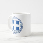Armoiries de Grèce Mug de café (Devant gauche)