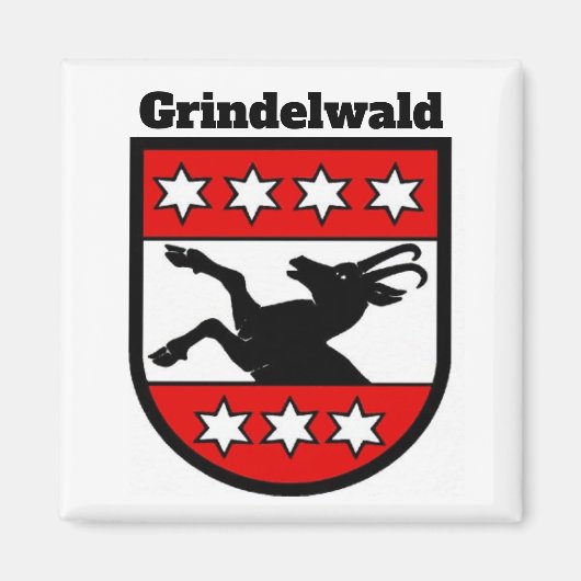 Armoiries de Grindelwald, Suisse Magnet (Devant)
