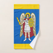 Armoiries de la ville de Kiev, drapeau ukrainien  (Serviette à main)