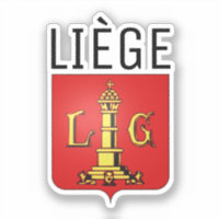 Armoiries de Liège, Belgique Sticker Carré