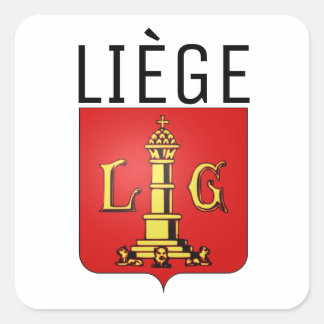 Armoiries de Liège, Belgique Sticker Carré