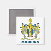 Armoiries de Madère, Portugal Magnet (Recto/Verso)
