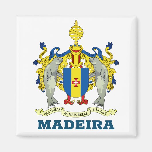 Armoiries de Madère, Portugal Magnet (Devant)
