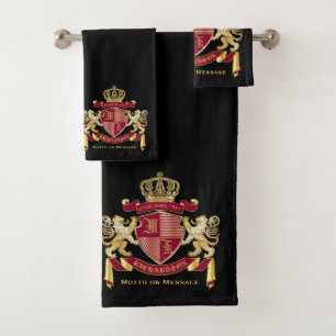 Armoiries de Monogramme Emblème de couronne de li