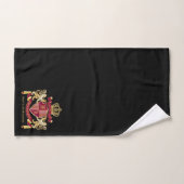 Armoiries de Monogramme Emblème de couronne de lio (Serviette à main)