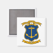Armoiries de Rhode Island Magnet (Recto/Verso)