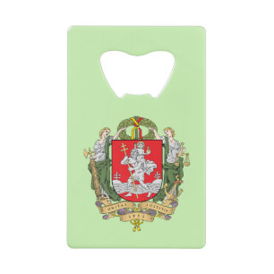 Armoiries de Vilnius, Lituanie Carte de crédit Bot