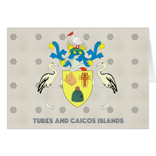 Armoiries des îles Turques et Caïques (Devant horizontal)