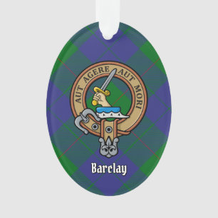 Armoiries du clan Barclay sur tartan