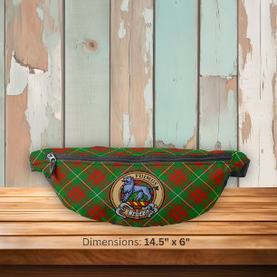 Armoiries du Clan Bruce sur tartan de chasse