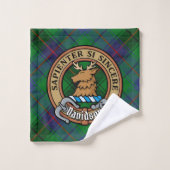 Armoiries du Clan Davidson sur tartan (Gant de toilette)
