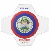 Armoiries du drapeau du Belize (Plat)