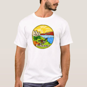 Armoiries du Montana, T-shirt américain