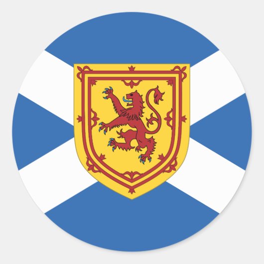 Armoiries écossaises Classic Round Sticker (Devant)