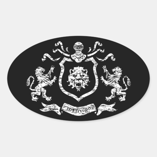 Armoiries médiévales - Sticker (Devant)