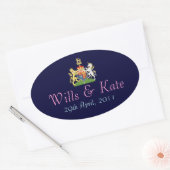 Armoiries Sticker Mariage royal (Enveloppe)