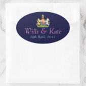 Armoiries Sticker Mariage royal (Sac)