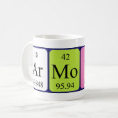 Armond nom de table périodique mug (Devant gauche)