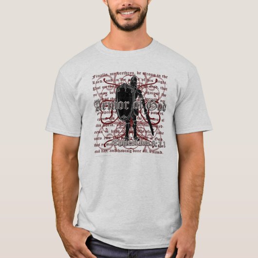 Armor of God Christelijke T-Shirts (Voorkant)