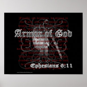 Armor of God Ephesians 6:11 Poster Print
