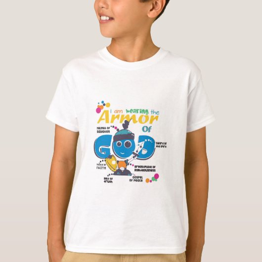 Armor of God Kinder Soft T-Shirt (Voorkant)