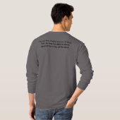 Armor van God Henley Long Sleeve Shirt met Bijbel (Achterkant volledig)