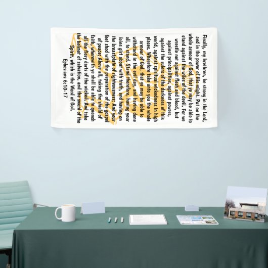 Armor van God Spandoek (Beurs)