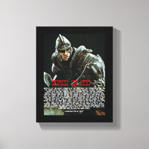 Armor van het Canvas van de Manuscript van GOD Afdruk