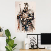 Armoured Knight Poster (Thuiskantoor)