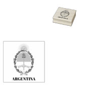 Arms Hout Kunststempel in Argentinië Rubberstempel (Gestempeld)