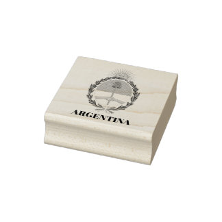 Arms Hout Kunststempel in Argentinië Rubberstempel