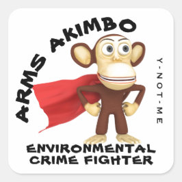 ARMSAKIMBO 2 VIERKANTE STICKER