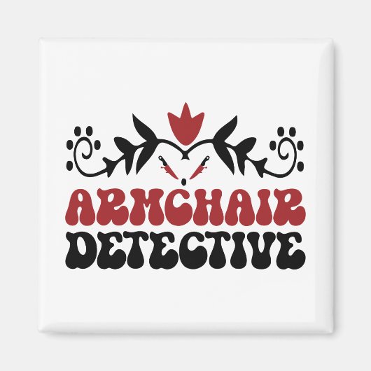 Armstoel detective magneet (Voorkant)
