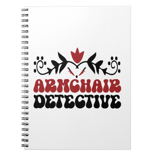 Armstoel detective notitieboek (Voorkant)