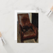 Armstoel door de Fireplace (door Lucian Freud) Kaart (Voorkant / Achterkant in situ)