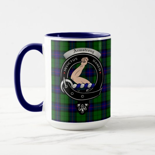 Armstrong Clan Badge Combo 15oz Mug (Gauche)