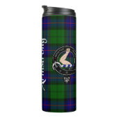 Armstrong Clan Badge & Tartan Thermosbeker (Geroteerd rechts)